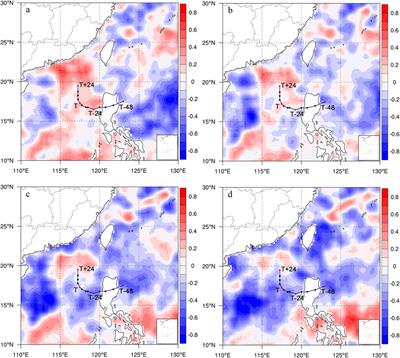 The Cold Avoidance of Typhoons in Their North Turning Over the South China Sea